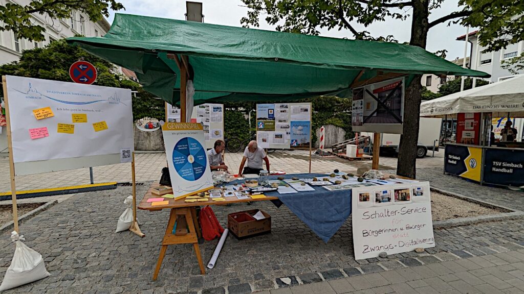 Am Stand des Stadtvereins